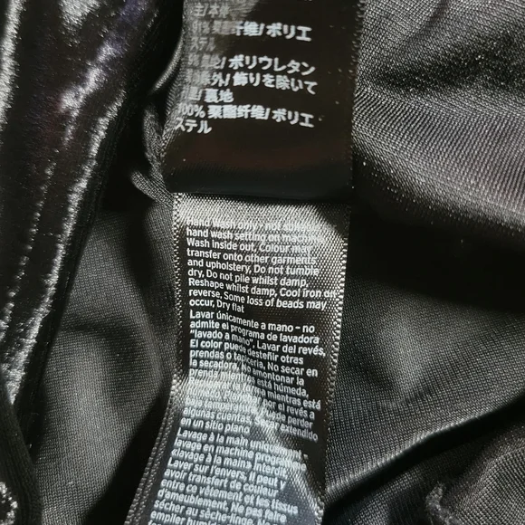 Topshop Lace Up Velvet Bodysuit Womens 4 Black Fairy Goth Floral Applique Dark - Picture 9 of 11